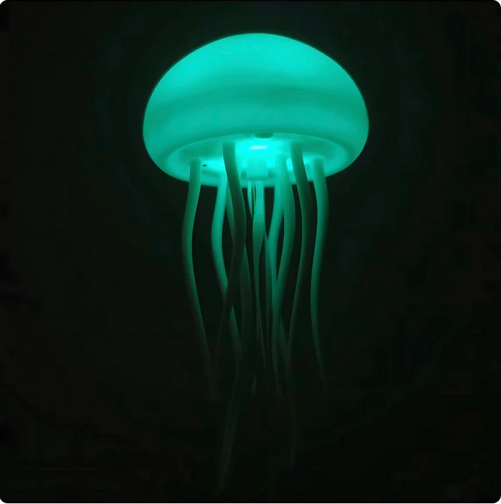 Drifting Serenity: A Portable Jellyfish Aquarium of Light