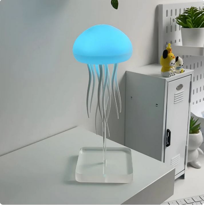 Drifting Serenity: A Portable Jellyfish Aquarium of Light