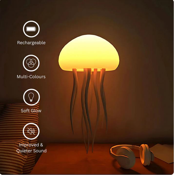 Drifting Serenity: A Portable Jellyfish Aquarium of Light