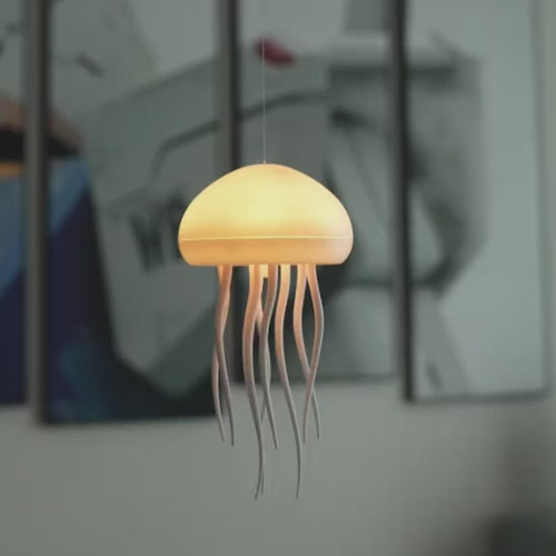 Drifting Serenity: A Portable Jellyfish Aquarium of Light