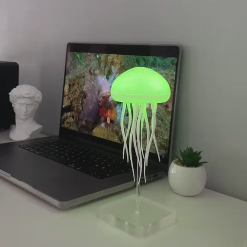 Drifting Serenity: A Portable Jellyfish Aquarium of Light