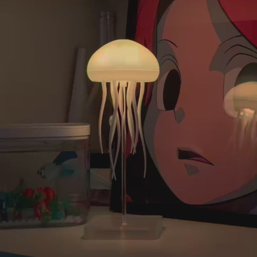 Drifting Serenity: A Portable Jellyfish Aquarium of Light