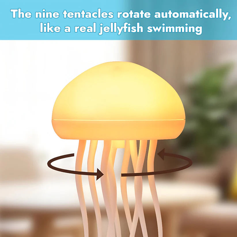 Drifting Serenity: A Portable Jellyfish Aquarium of Light